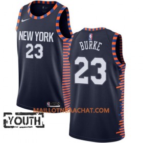 Maillot NBA New York Knicks Trey Burke 23 2018-19 Nike City Edition Navy Swingman - Enfant